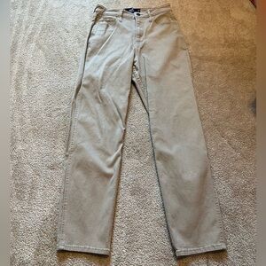 Hollister High-waisted Tan Khaki Denim Jeans